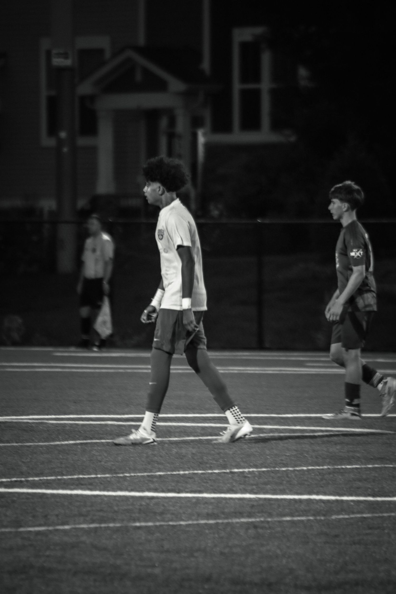 Soccer player portrait